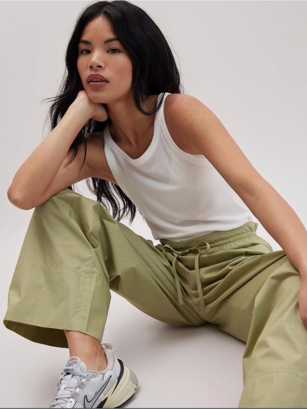 Richer Poorer Poplin Weekend Pant Sage Green XS